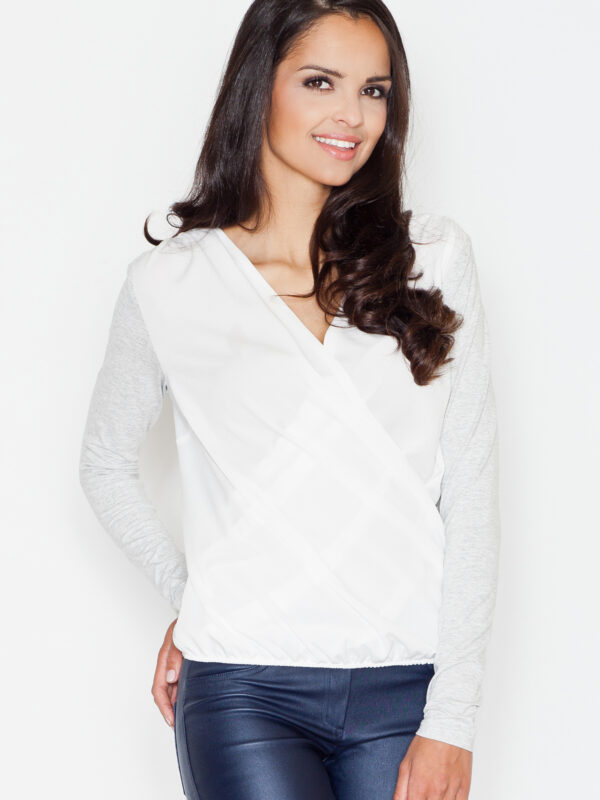 Bluzka Model 375 Light Grey - Figl