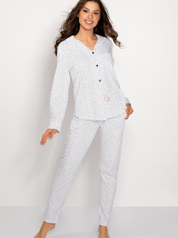 Piżama Damska Model Delicate Style 177099 White - Momenti Per Me