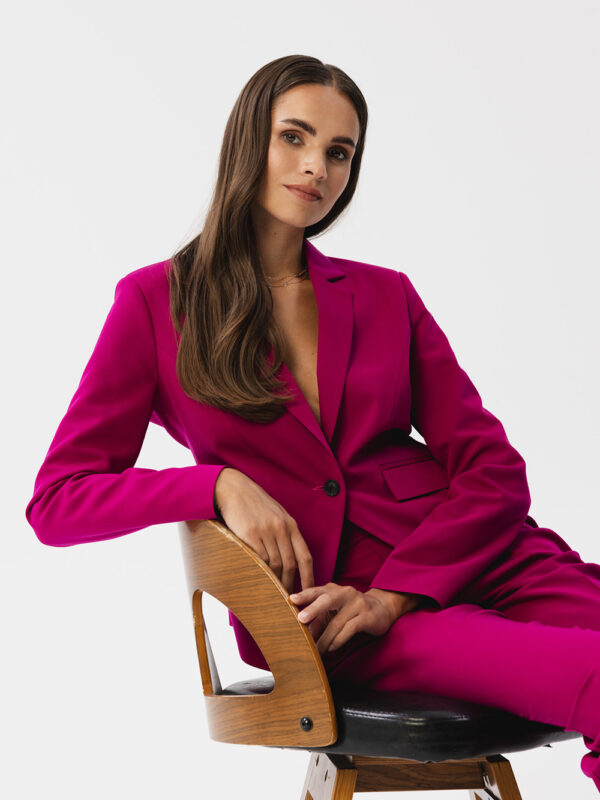 Marynarka Model S353 Śliwka - Stylove