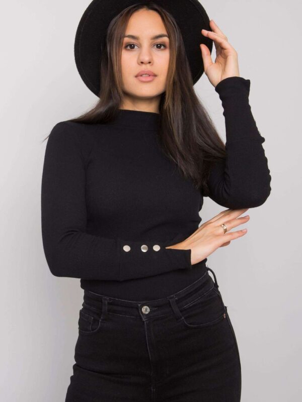 Bluzka Model RV-BZ-7317.64 Black - Rue Paris