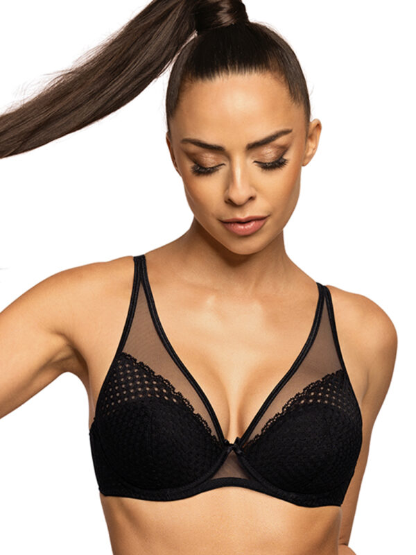 Biustonosz push up Biustonosz Push-up Model 3733/11/1 Marley Black - Mat