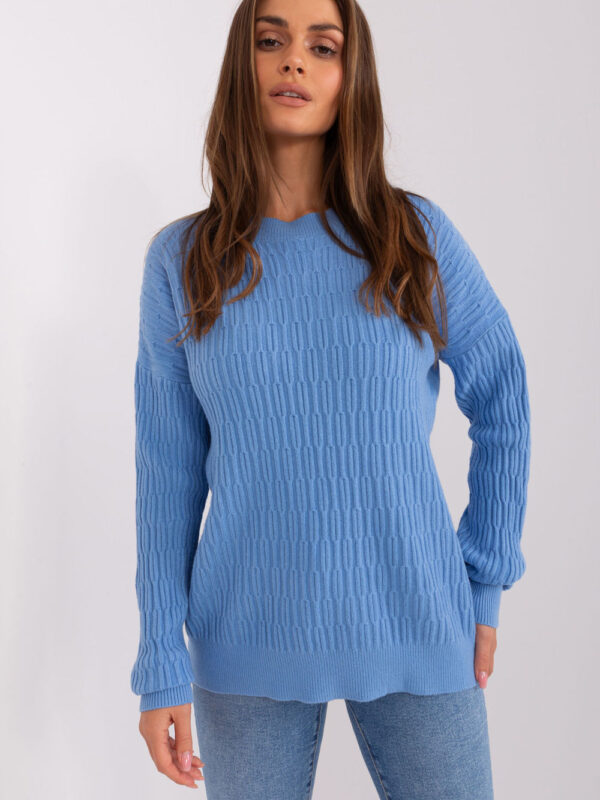 Sweter Damski Model AT-SW-2338.14P Blue - AT