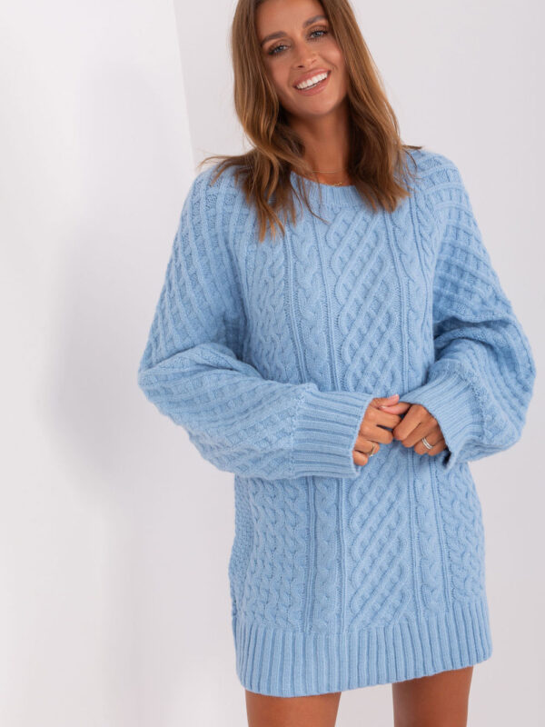 Sweter Damski Model AT-SW-2367-2.64P Light Blue - AT