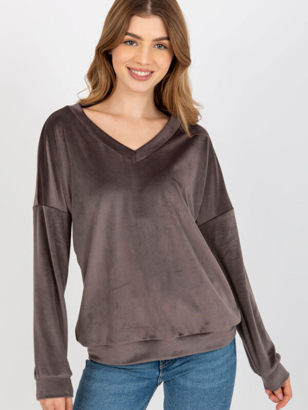 Bluza Damska Model RV-BL-8441.07P Dark Grey - Relevance