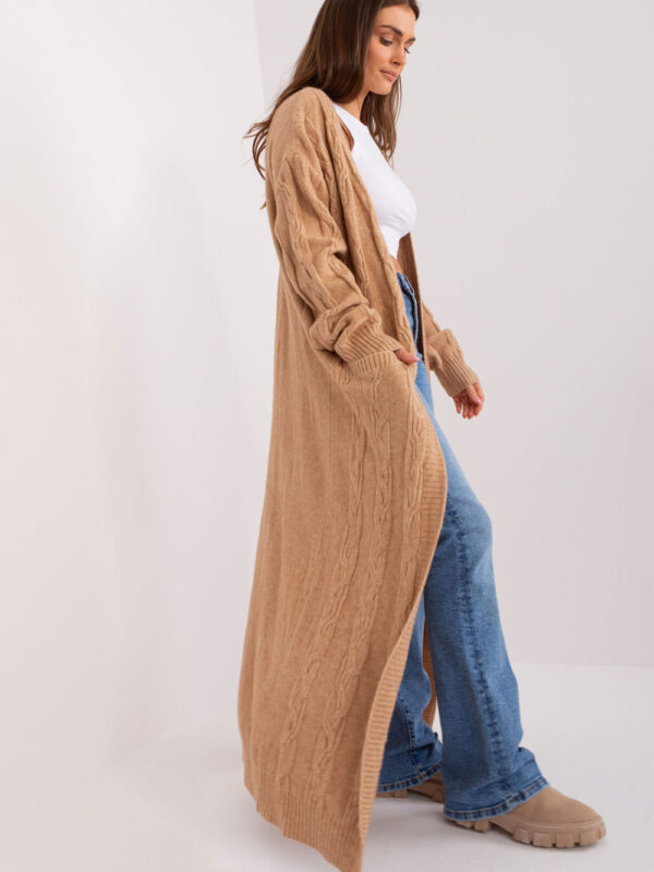 Sweter Kardigan Model AT-SW-2395.30 Camel - AT