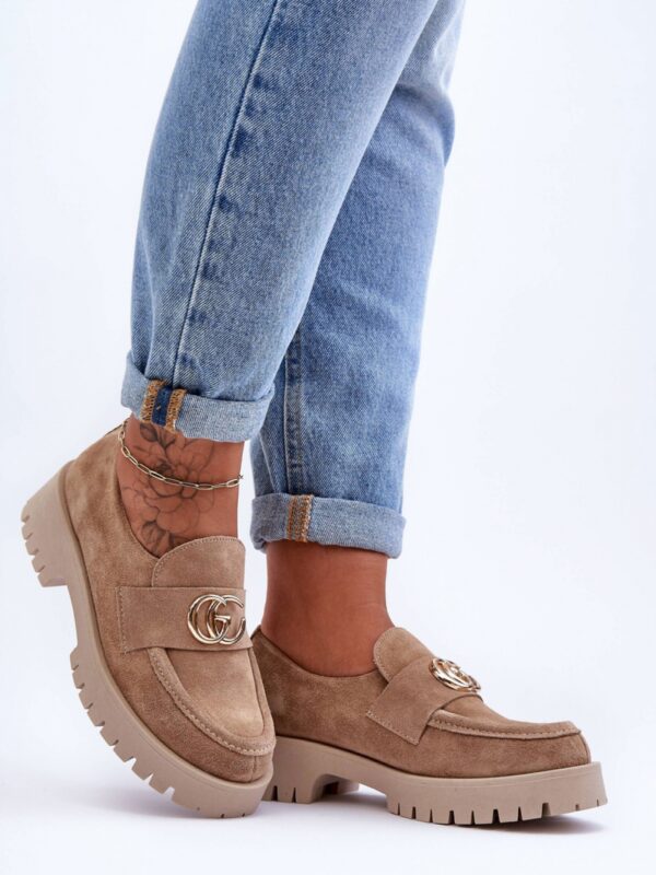 Półbuty Model Rosefalls 20153 Beige Zamsz - Step in style