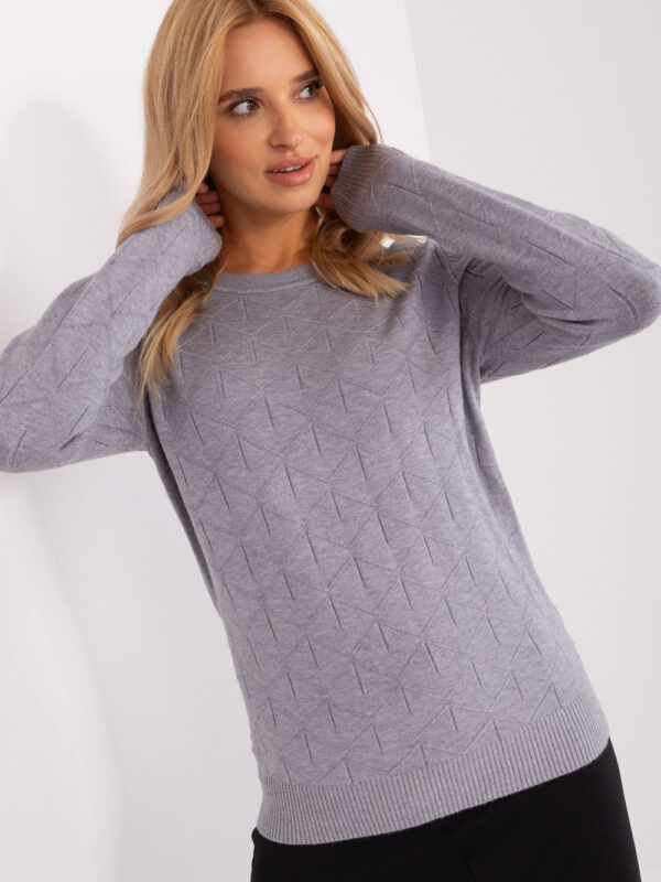 Sweter Damski Model AT-SW-232901.25X Grey - AT