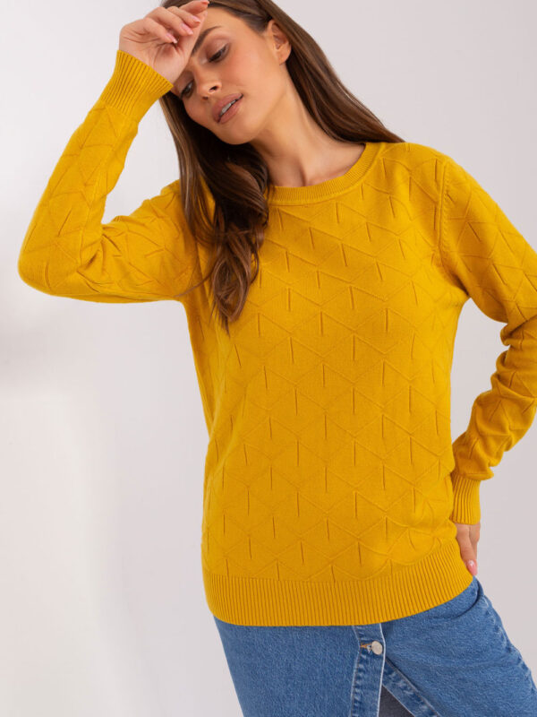 Sweter Damski Model AT-SW-232901.25X Dark Yellow - AT