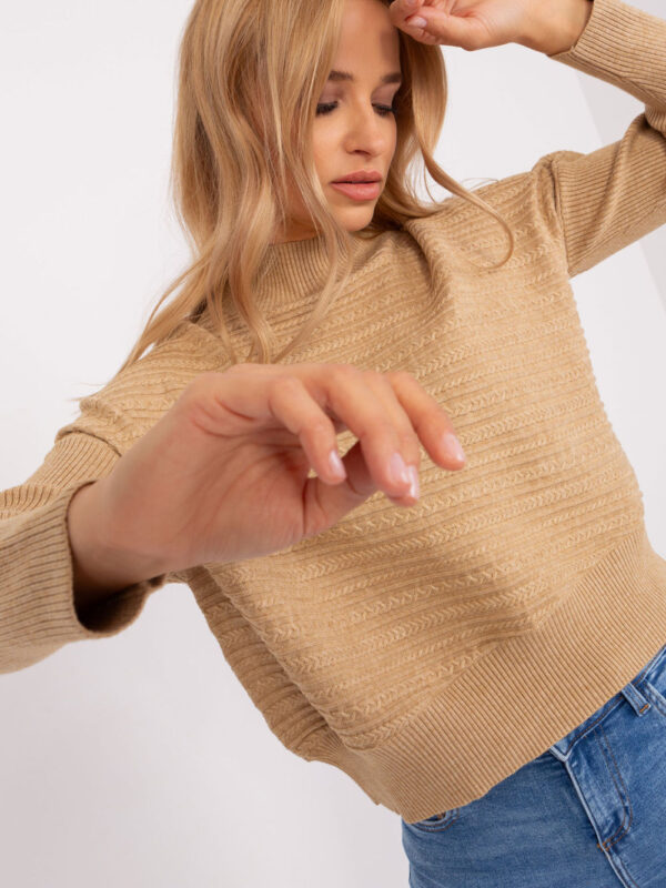 Sweter Damski Model AT-SW-2368.36X Camel - AT