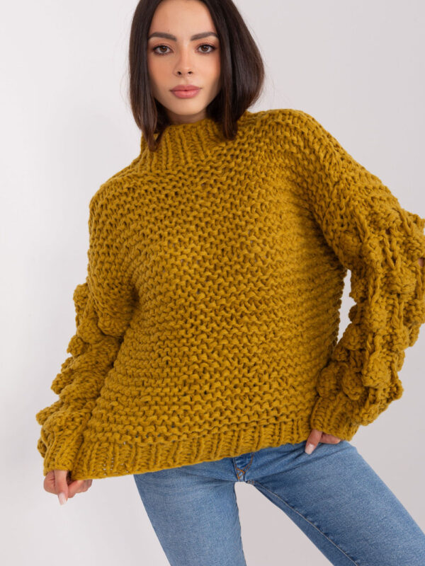 Sweter Damski Model AT-SW-2382.97P Oliwka - AT
