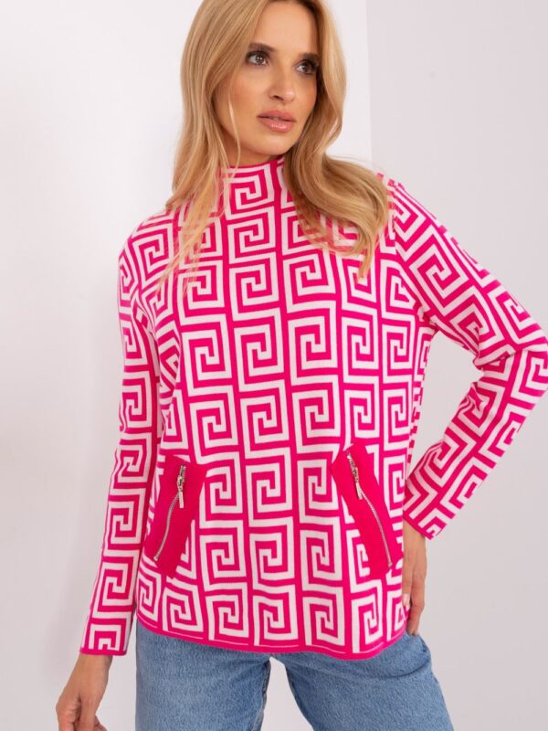 Sweter Damski Model AT-SW-2341.00P Fuksja - AT