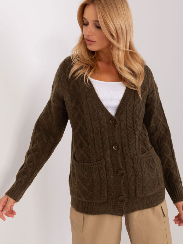 Sweter Damski Model AT-SW-2358.31 Khaki - AT