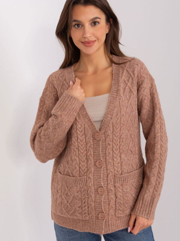 Sweter Damski Model AT-SW-2358.31 Light Brown - AT