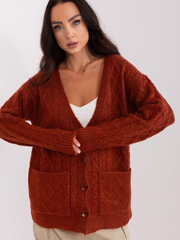 Sweter Damski Model AT-SW-2358.31 Dark Orange - AT