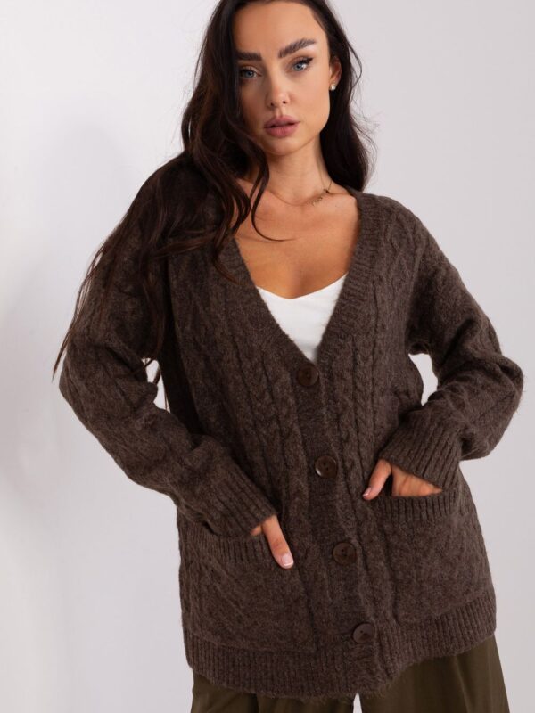 Sweter Damski Model AT-SW-2358.31 Brown - AT