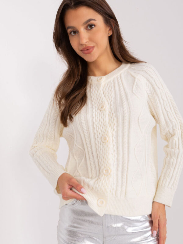 Sweter Damski Model AT-SW-2346-2.99P Ecru - AT