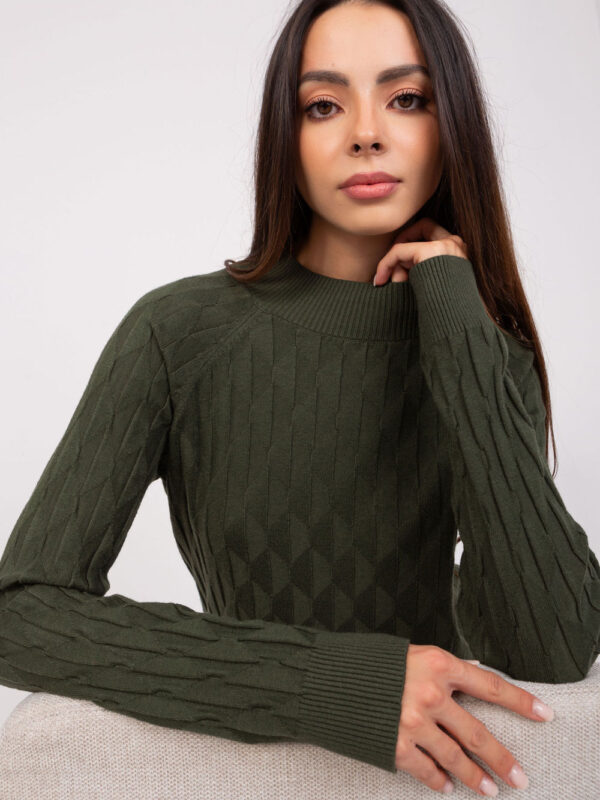Sweter Damski Model AT-SW-2326.37X Khaki - AT