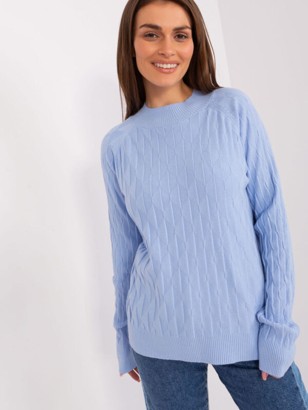 Sweter Damski Model AT-SW-2326.37X Light Blue - AT