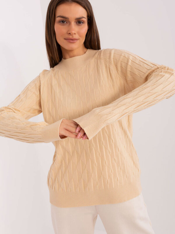 Sweter Damski Model AT-SW-2326.37X Beige - AT