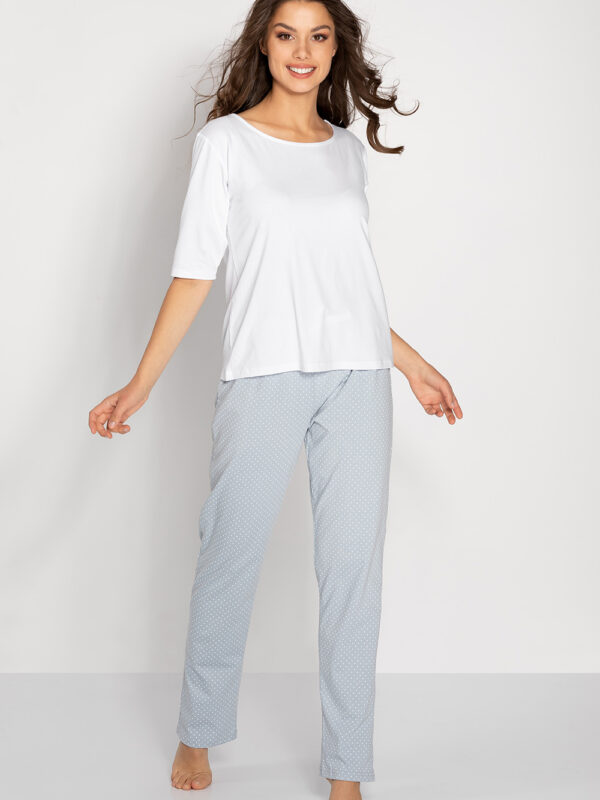 Piżama Damska Model Candice 179366 Dusty Blue - Momenti Per Me
