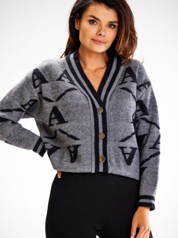 Sweter Damski Model A614 Grey - awama